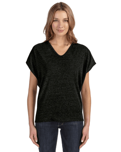 Sample of Alternative 01936E1 Ladies' Sleeveless Eco-Jersey Poncho in ECO TRUE BLACK style