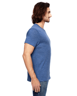 Sample of Alternative 01939E1 Men's Eco Jersey Triblend Pocket Crew in EC P BL EC W ST from side sleeveleft