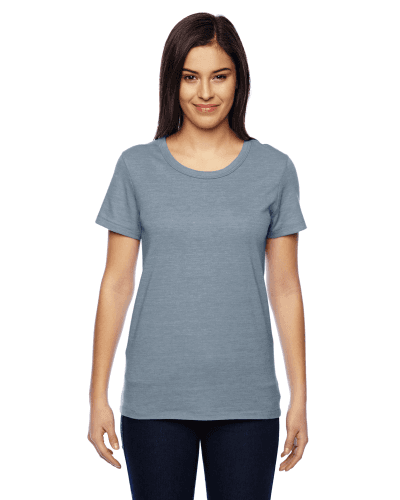Sample of Alternative 01940E1 Ladies' Ideal Eco-Jersey T-Shirt in ECO TR BLUE FOG style