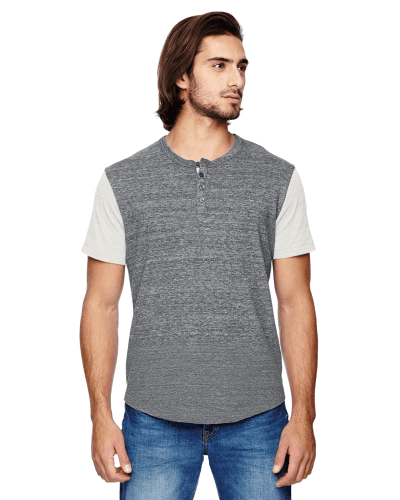 Sample of Alternative 01963E1 Men's Homerun Eco-Jersey T-Shirt in EC GRY EC IVORY style