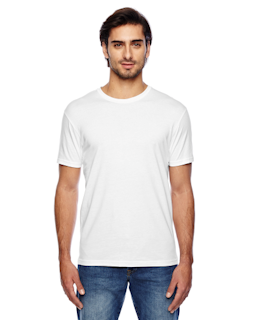 Sample of Alternative 02814MR Men's Pre-Game Cotton Modal T-Shirt in WHITE from side front