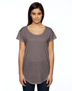 Sample of Alternative 03499MR Ladies' Origin Cotton Modal T-Shirt in NICKEL from side front
