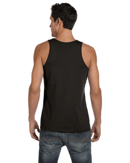 Sample of Alternative 04056C1 Men's Miggy Tank in BLACK from side back