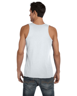 Sample of Alternative 04056C1 Men's Miggy Tank in WHITE from side back