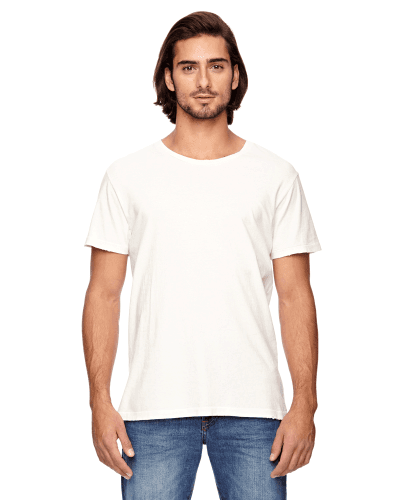 Sample of Alternative 04850C1 Men's Heritage Garment-Dyed Distressed T-Shirt in VINTAGE WHITE style