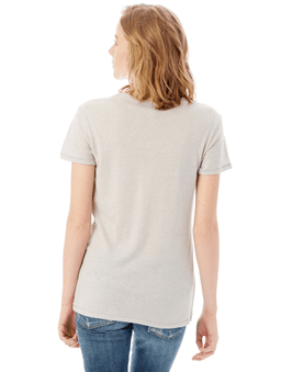 Sample of Alternative 05052BP Ladies' Keepsake Vintage Jersey T-Shirt in SILVER from side back