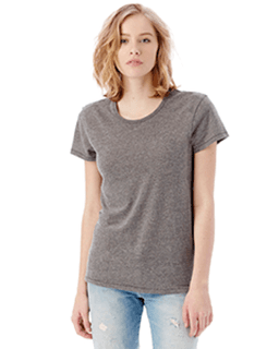 Sample of Alternative 05052BP Ladies' Keepsake Vintage Jersey T-Shirt in VINTAGE COAL from side front