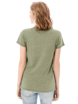 Sample of Alternative 05052BP Ladies' Keepsake Vintage Jersey T-Shirt in VINTAGE PINE from side back