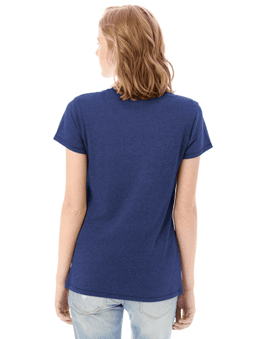 Sample of Alternative 05052BP Ladies' Keepsake Vintage Jersey T-Shirt in VINTAGE ROYAL from side back