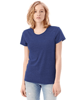Sample of Alternative 05052BP Ladies' Keepsake Vintage Jersey T-Shirt in VINTAGE ROYAL from side front