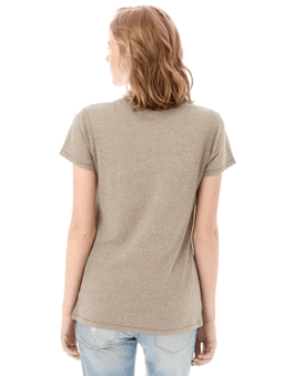 Sample of Alternative 05052BP Ladies' Keepsake Vintage Jersey T-Shirt in VINTAGE STONE from side back