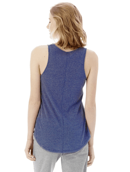 Sample of Alternative 05054BP Ladies' Backstage Vintage Jersey Tank in VINTAGE ROYAL from side back