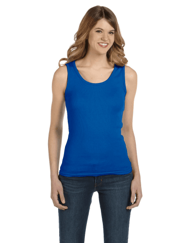 Sample of Anvil 2415 Ladies' 1x1 Baby Rib Tank in ROYAL BLUE style