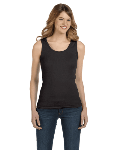 Sample of Anvil 2415 Ladies' 1x1 Baby Rib Tank in SMOKE style