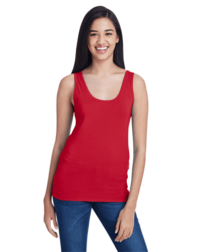 Sample of Anvil 2420L Ladies' Stretch Tank in RED style
