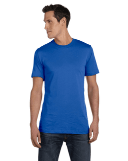 Sample of Canvas 3001 - Unisex Jersey Short-Sleeve T-Shirt in HTHR TRUE ROYAL from side front