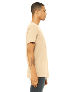 Sample of Canvas 3001 - Unisex Jersey Short-Sleeve T-Shirt in SOFT CREAM from side sleeveleft