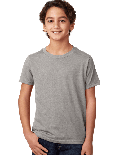 Sample of Next Level 3312 - Youth CVC Crew in DARK HTHR GRAY style
