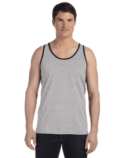 Sample of Bella+Canvas 3480 - Unisex Jersey Tank in ATHLETC HTR BLK from side front