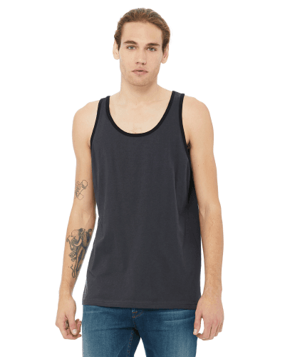 Sample of Bella+Canvas 3480 - Unisex Jersey Tank in DARK GRY BLACK style