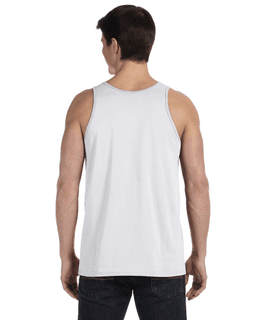 Sample of Bella+Canvas 3480 - Unisex Jersey Tank in WHITE FLK TRBLND from side back