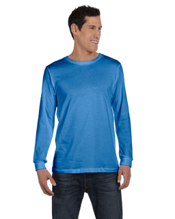Sample of Canvas 3501 - Unisex Jersey Long-Sleeve T-Shirt in TRUE ROYAL TRBLN from side front
