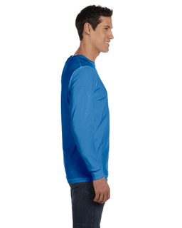 Sample of Canvas 3501 - Unisex Jersey Long-Sleeve T-Shirt in TRUE ROYAL TRBLN from side sleeveleft