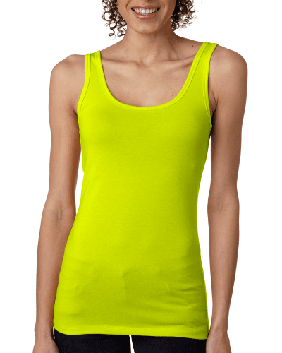 Sample of Next Level 3533 - Ladies' Spandex Jersey Tank in NEON YELLOW style