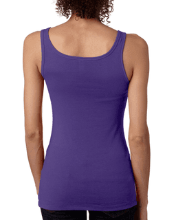 Sample of Next Level 3533 - Ladies' Spandex Jersey Tank in PURPLE RUSH from side back
