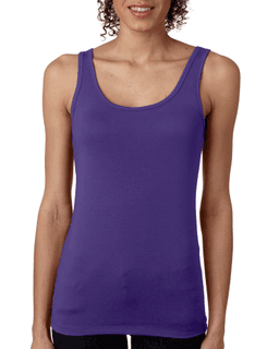 Sample of Next Level 3533 - Ladies' Spandex Jersey Tank in PURPLE RUSH from side front