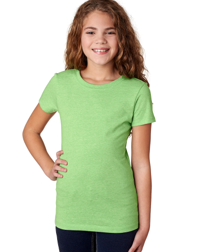 Sample of Next Level 3712 - Youth Princess CVC T-Shirt in APPLE GREEN style