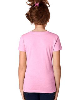 Sample of Next Level 3712 - Youth Princess CVC T-Shirt in LILAC from side back