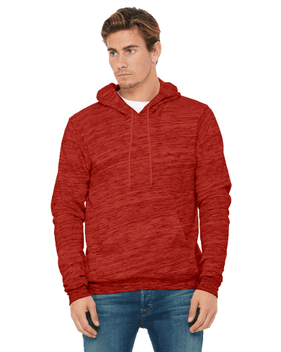 Sample of Bella+Canvas 3719 - Unisex Sponge Fleece Pullover Hoodie in RED MARBLE FLC style