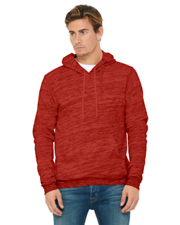 Sample of Bella+Canvas 3719 - Unisex Sponge Fleece Pullover Hoodie in RED MARBLE FLC from side front