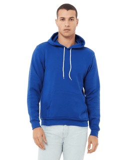 Sample of Bella+Canvas 3719 - Unisex Sponge Fleece Pullover Hoodie in TRUE ROYAL from side front