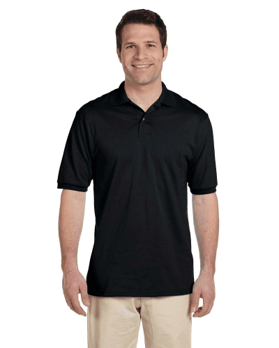 Sample of Jerzees 437 - Adult 5.6 oz. SpotShield Jersey Polo in BLACK style