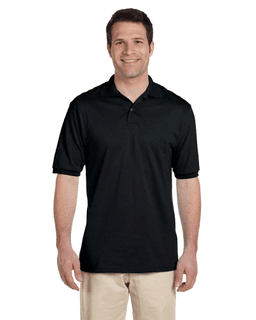 Sample of Jerzees 437 - Adult 5.6 oz. SpotShield Jersey Polo in BLACK from side front