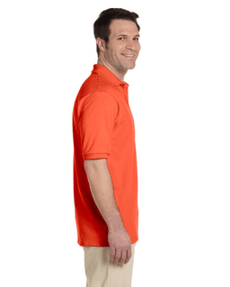 Sample of Jerzees 437 - Adult 5.6 oz. SpotShield Jersey Polo in BURNT ORANGE from side sleeveleft