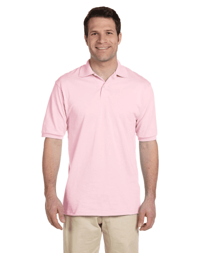 Sample of Jerzees 437 - Adult 5.6 oz. SpotShield Jersey Polo in CLASSIC PINK style