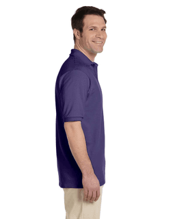 Sample of Jerzees 437 - Adult 5.6 oz. SpotShield Jersey Polo in DEEP PURPLE from side sleeveleft