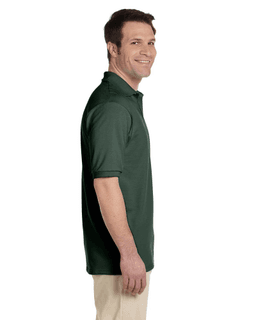 Sample of Jerzees 437 - Adult 5.6 oz. SpotShield Jersey Polo in FOREST GREEN from side sleeveleft