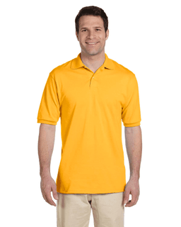 Sample of Jerzees 437 - Adult 5.6 oz. SpotShield Jersey Polo in GOLD from side front