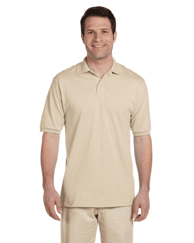 Sample of Jerzees 437 - Adult 5.6 oz. SpotShield Jersey Polo in SANDSTONE style