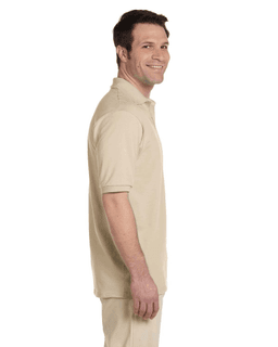 Sample of Jerzees 437 - Adult 5.6 oz. SpotShield Jersey Polo in SANDSTONE from side sleeveleft