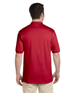 Sample of Jerzees 437 - Adult 5.6 oz. SpotShield Jersey Polo in TRUE RED from side back