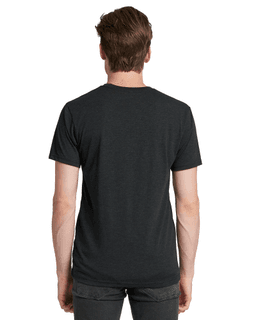 Sample of Next Level 6010 - Men's Triblend Crew in VINTAGE BLACK from side back