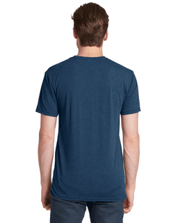 Sample of Next Level 6010 - Men's Triblend Crew in VINTAGE NAVY from side back