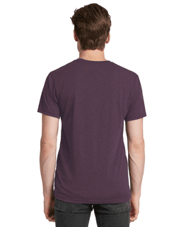 Sample of Next Level 6010 - Men's Triblend Crew in VINTAGE PURPLE from side back