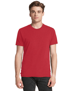 Sample of Next Level 6010 - Men's Triblend Crew in VINTAGE RED from side front