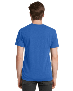 Sample of Next Level 6010 - Men's Triblend Crew in VINTAGE ROYAL from side back